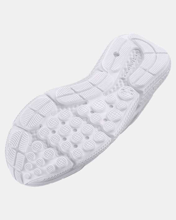 Boys' Grade School UA Assert 10 Uniform Synthetic Running Shoes in White image number 4